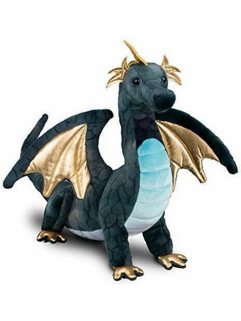 Navy Dragon Plush Stuffed Animal | Soft Cuddly Toy | Perfect Gift for Kids